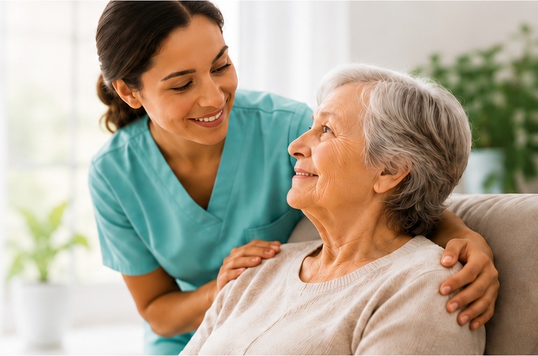 Caregiver and older adult